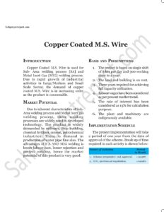 Read more about the article Sahi project report for Copper Coated M.S. Wire