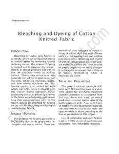 Read more about the article Sahi project report for Bleaching and Dyeing of Cotton Knitted Fabric