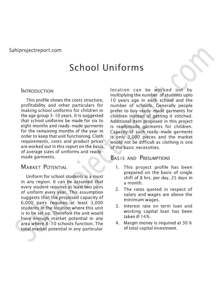 Read more about the article Sahi project report for  School Uniforms